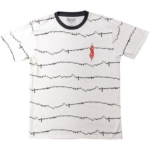 Slipknot Unisex Adult The End, So Far Tribal-S & Barcode Back Print Ringer T-Shirt
