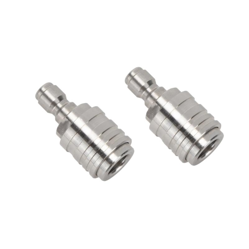 2Pcs Self Locking Quick Connector Pressure Washer Hose Adapter Quick Release Coupling for Water Sprayer Pipe Connections