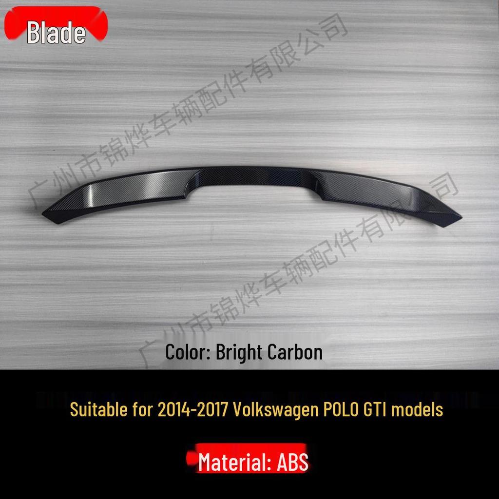 For 2014-2024 Volkswagen POLO GTI: Modified Hatchback Rear Top Spoiler Diffuser