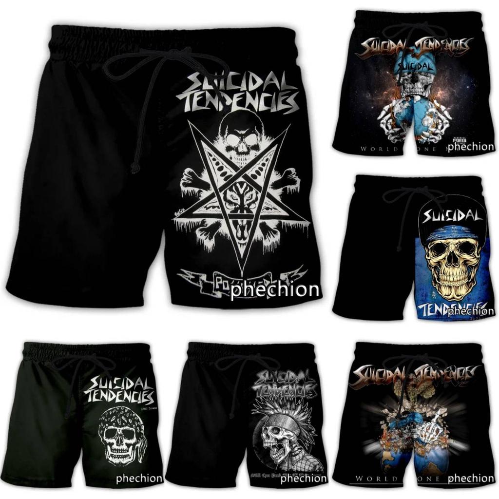 Vintage Retro Skull Pentagram Devil Demon Satan Ghost Boxing Muay Thai Kickboxing Shorts 3D Print Training Unisex Men Women Fitness Gym Sport Workout