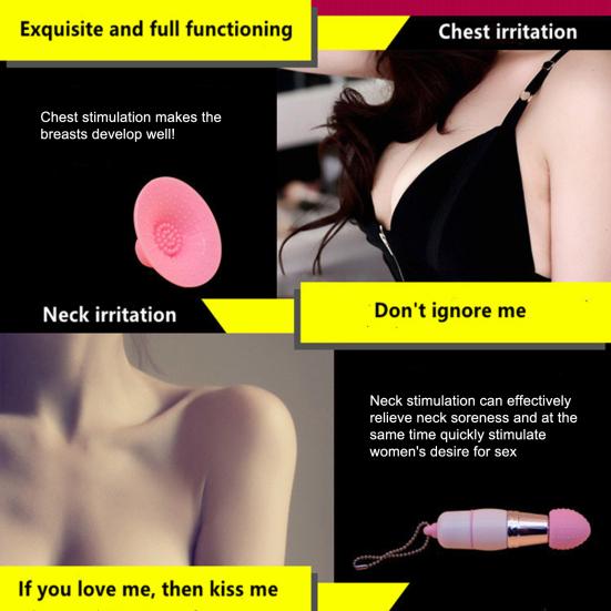 Masturbator Flirt Compact mit Ersatzkopf Effektiver Klitorisstimulator Masturbator Massagestab für Hotel