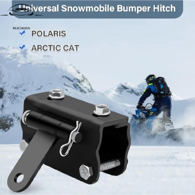 Universal Adjustable Snowmobile Bumper Hitch set rusts  resistant Snowmobile Hitch for Secure Towing & Enhanced Safety