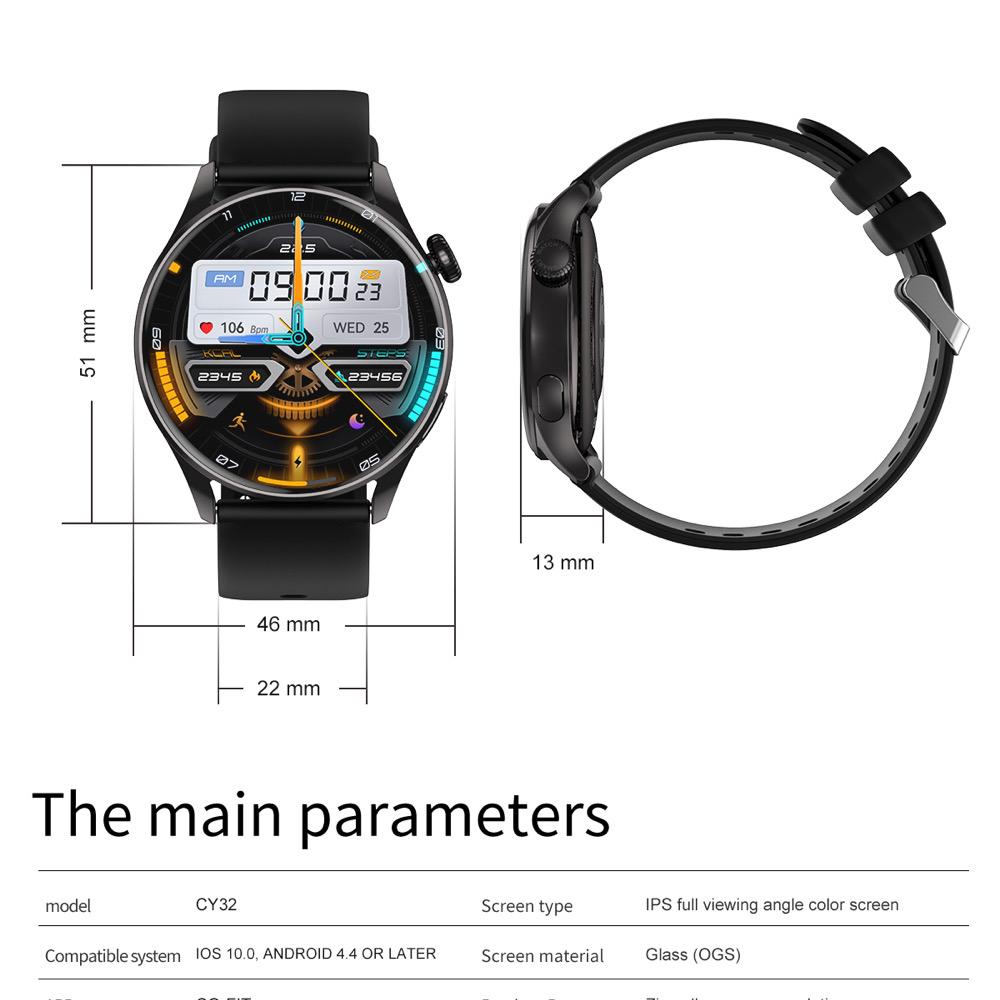 Heart Rate Compass SmartWatch Women Waterproof Smart Watch Men AMOLED HD Screen Blue Tooth Call AI Assistant GPS Trajectory NFC