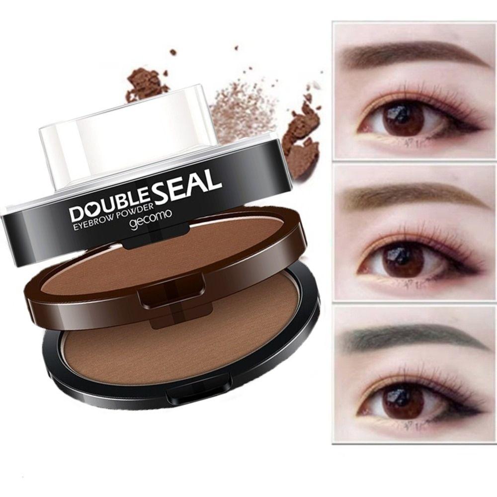 Perfect Shape 2 Colors Eyebrow Seal Stamp Quick Make Up Lazy Person Brow Stamps Girl
