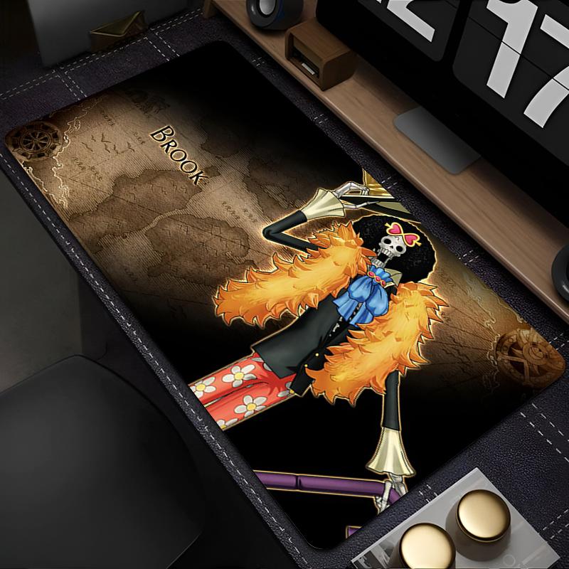 Mouse Pad one piece Brook Anime Game Gaming Accessories Varmilo Keyboard Pad PC Computer Rubber Desk Mat Carpet Mousepad