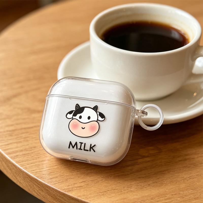 Cute simple cow for apple AirPods 1 /1/1 generation protective case cover pro bluetooth headset soft case