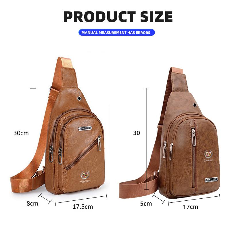 1pc Car Small Backpack Single Shoulder Crossbody Bag One-shoulder Messenger Bag For Cadillac XT5 XT6 ATS XTS SRX XT4 CT5 CT6