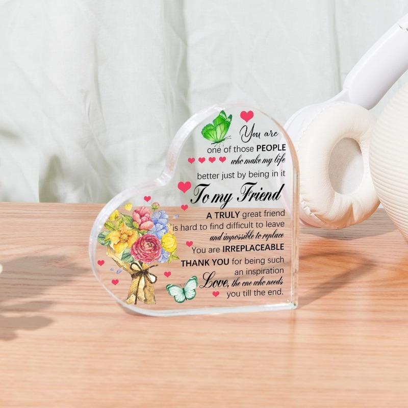 Heartfelt Contemporary Plaque - Versatile Keepsake Gift for Friends & Women