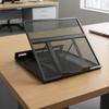 Metal Laptop Stand with Mesh Deck Foldable Height-Adjustable