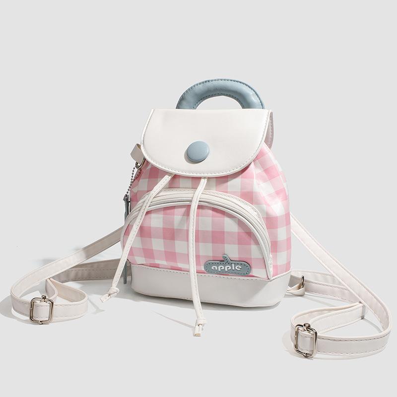 Bag Women 2025 New Korean Button Backpack Cute Cartoon Small School Bag Mini Fashion Versatile Backpack