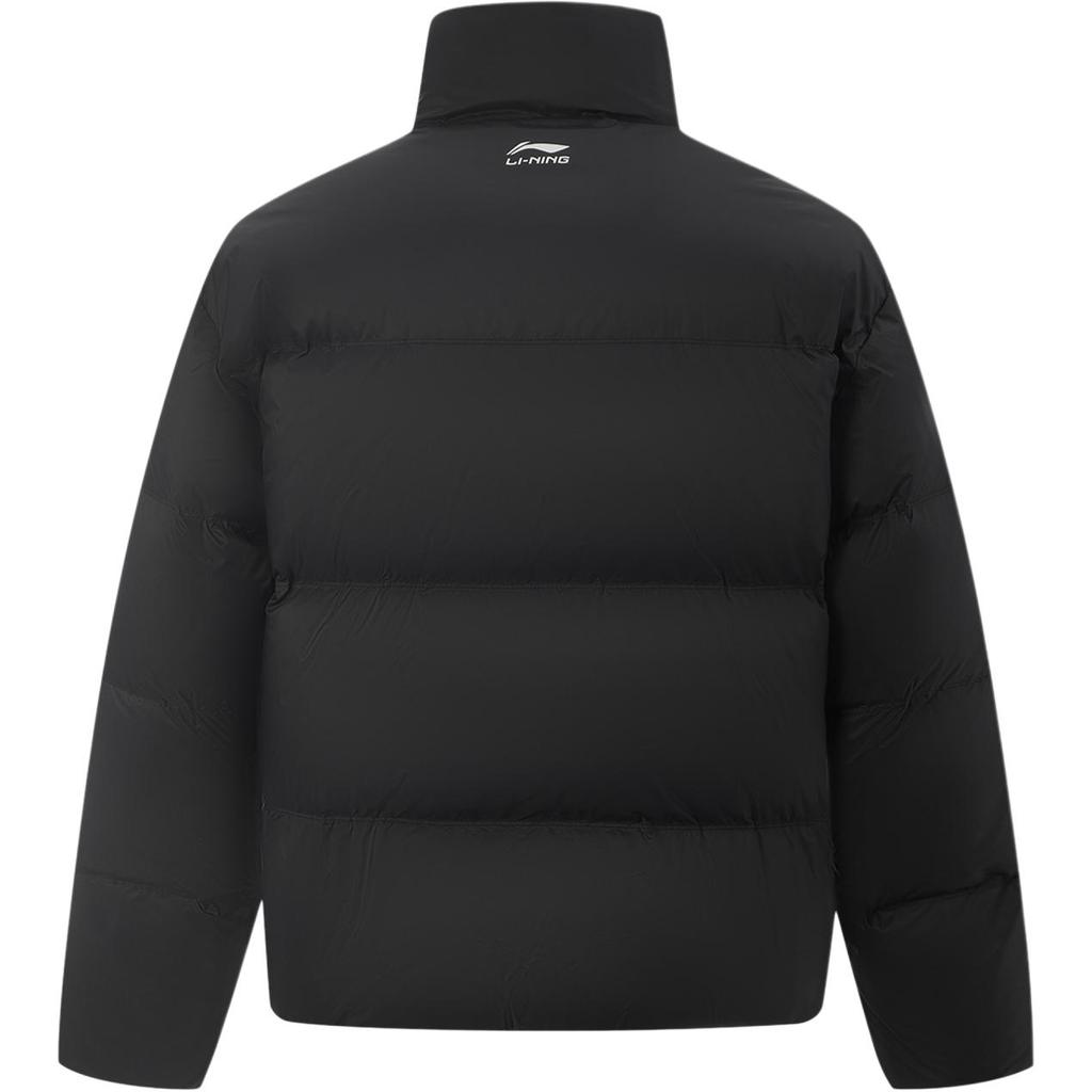 Li-Ning Sports Lifestyle Series Zipper Versatile Stand Collar Letter Casual Sports Down Jacket Unisex Jacket AYMV427-2