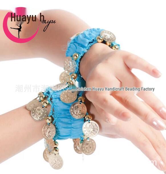 Chiffon Bracelet & Pendant: Handmade Ethnic Style Belly Dance Jewelry