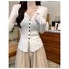Women's Autumn & Winter Slimming Knit Cardigan with Retro Turn-Down Collar