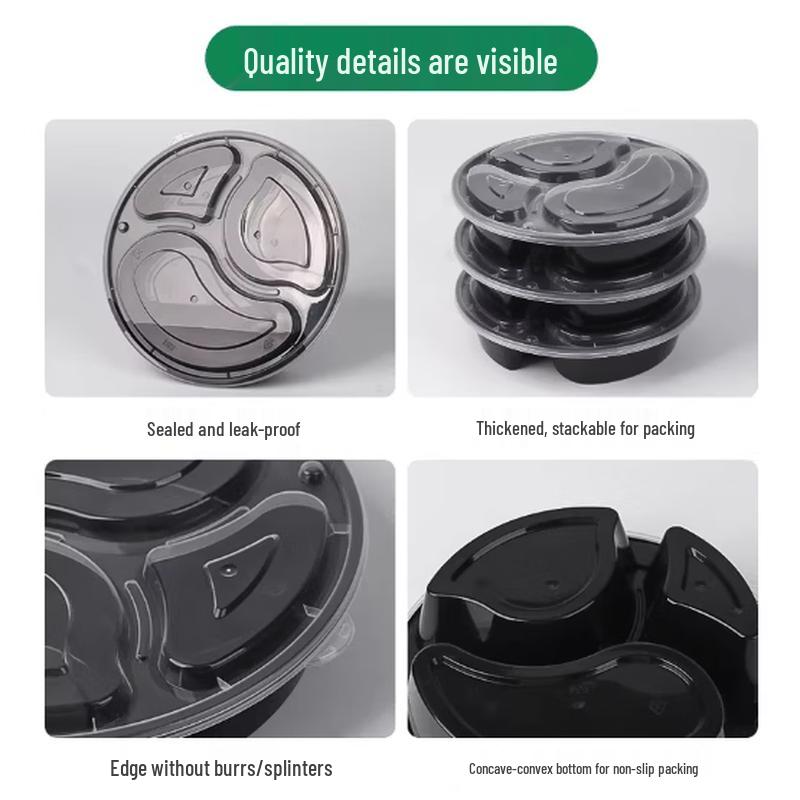 Disposable PP Microwaveable Round Food Container