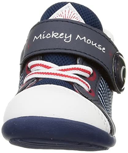Disney Magic Baby Shoes, Sneakers, Sizes 12-16cm, 0.5cm Wide, for Boys and Girls, Navy, DN B1300, 12.0cm, 2E