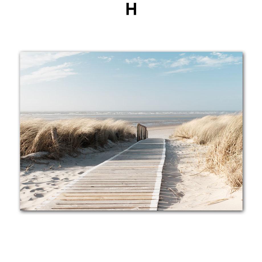 Sunshine Blue Ocean Beach Vintage Van Nordic Posters And Prints Wall Art Canvas Painting Modern Pictures For Living Room Decor