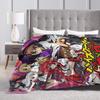 Warm Blanket Camping High School DxD Anime Throw Blanket  Flannel Bedspread For Couch Chair Street Trend Sofa Bed Cover