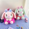 Plush 3D Rabbit Backpack for Boys Girls Kids Children SchoolBag Cute Bow Tie Cartoon School Bags Kindergarten Preschool Baby Bag