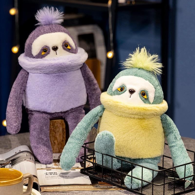 Sloth Colorful Fruit Doll Ragdoll Animal Plush Doll Children's Sleeping Pillow Shopping Mall Gifts