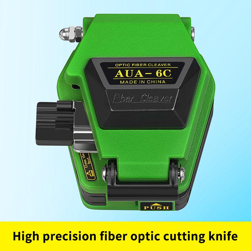 

Fiber Cleave Aua-6C Cable Cutting Knife Fttt Fiber Optic Knife Tools Cutter Optical High Precision Cleaver Tool 16 Point Blade as the picture