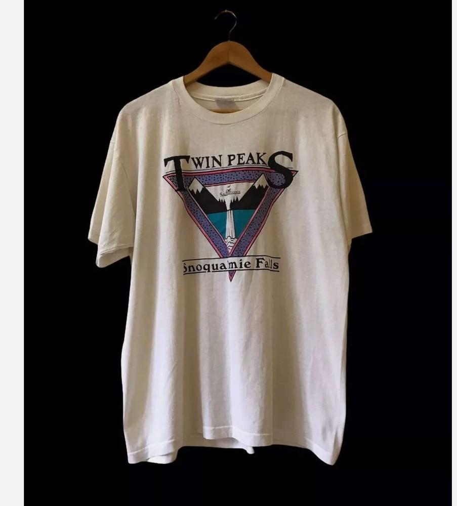 Vintage 1992 Twin Peaks Tshirt, White Short Sleeve Unisex Tshirt Reprint