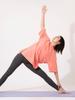 York BIG Tee Yoga Wear Short Quick Body Long Length M Size [Lupa] T-Shirt, Women's, Sleeve, Absorbent, Drying, Coverage, / Lavender,