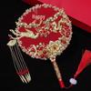 Handmade Chinese Xiuhe Style Wedding Bouquet Fan