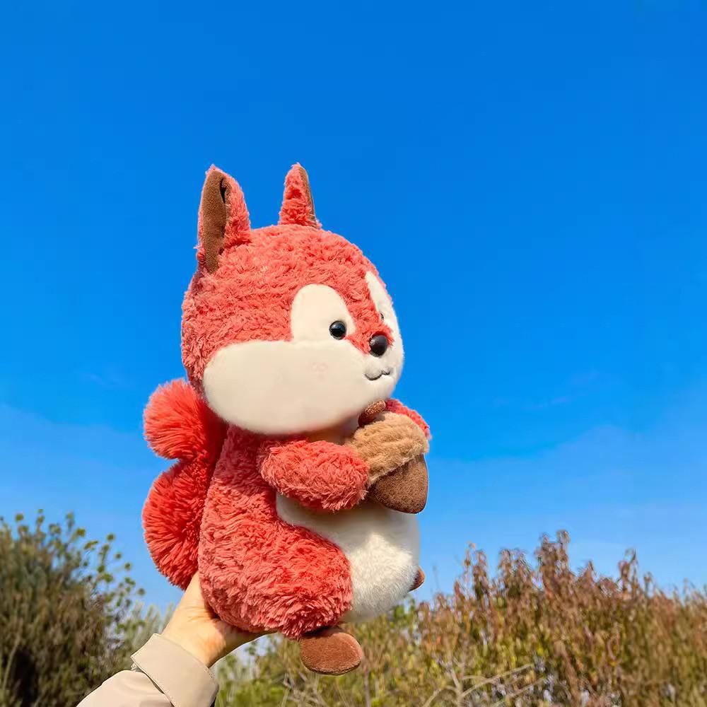 Cuddly Plush Squirrel Toy Gluttonous Squirrel Stuffed Doll Perfect Birthday Gift