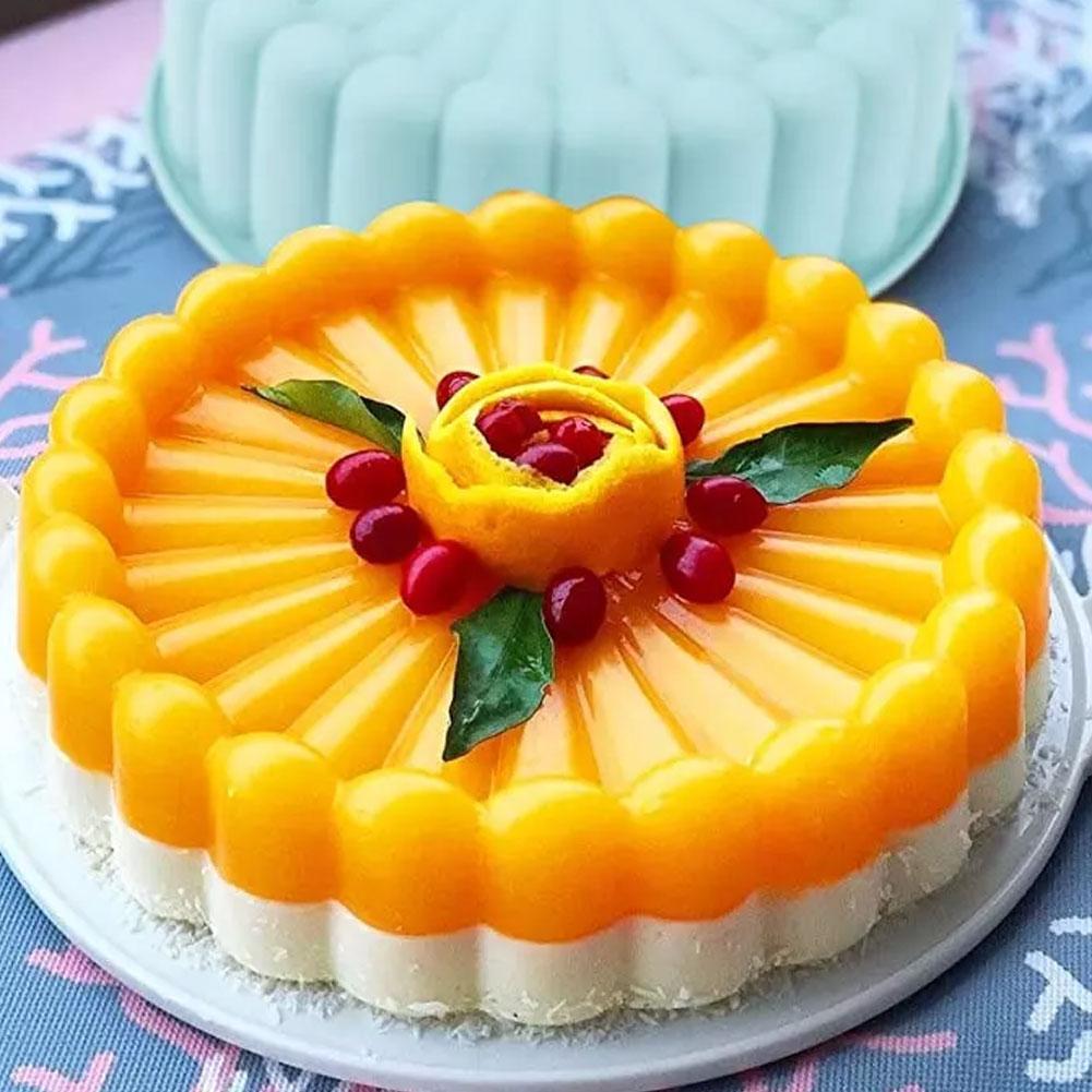 Silicone Cake Mold Round Cake Pan Non-stick Cake Mold Cake Mold Baking Pans For Wedding Birthday Party DIY Baking Tools