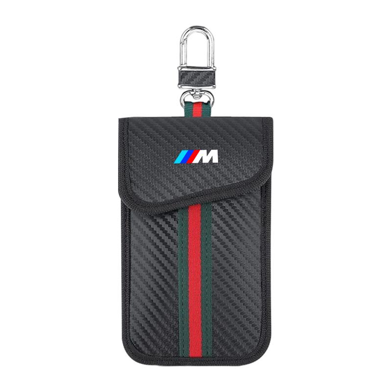 CMU2 Carbon Fibre Car Key Signal Blocking Case Key Bag For BMW M 50th Anniversary F25 F26 F16 F15 F34 F07 F40 F10 F45 F46 G20 G22 G23