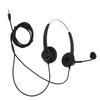 Telephone Headset Noise Reduction 3.5mm Straight Head Customer Service Headphone with Mic for VOIP Phones Call Center