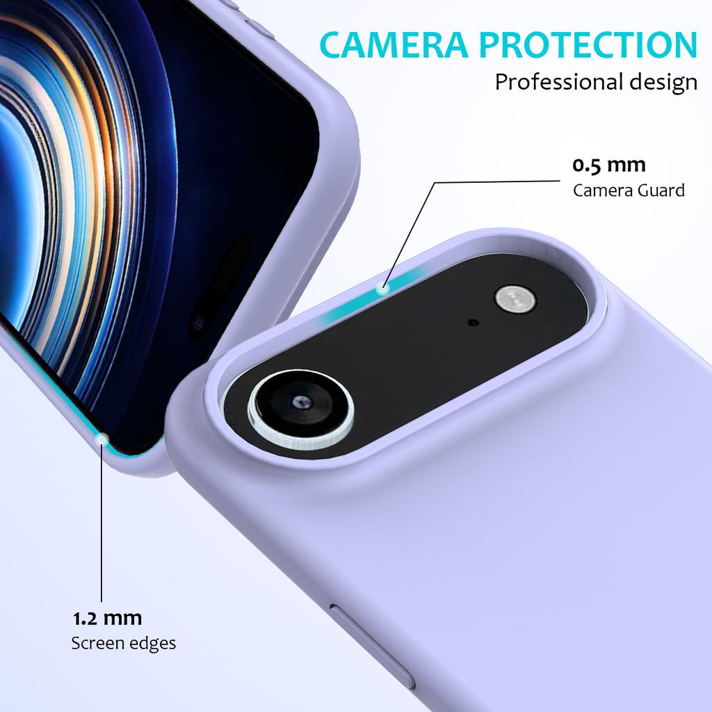Jednoduchý tekutý silikonový kryt na telefon pro IPhone 17 Air 16 15 14 13 12 Pro Max 17Pro Nárazuvzdorný zadní kryt Shell Capa