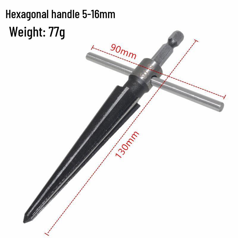 Manual Taper Reamer & Countersink Drill Bit Set: 3-13mm, 5-16mm for Woodworking and Deburring