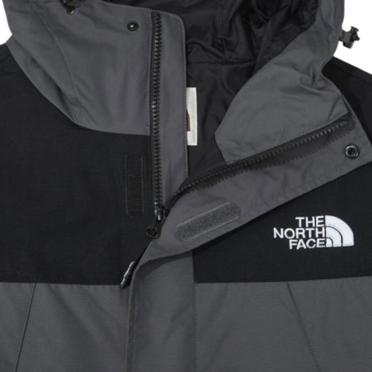 The North Face Waterproof And Windproof Windbreaker Jacket Unisex Dark Gray NJ3BN61J