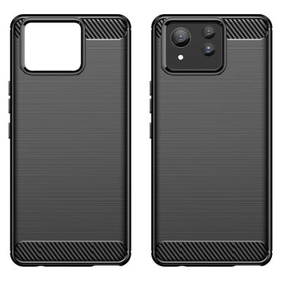 For Asus Zenfone 11 Ultra 5G TPU Case Carbon Fiber Texture Soft Phone Cover