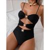 2025 European & American Sexy One-Piece Swimsuit: Women's High-End Sling Beach & Hot Spring Wear