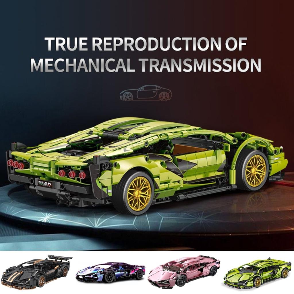 Highly Popular Cyberpunk Lamborghini Carriage Edition Lego Model Remote Control Car Toy