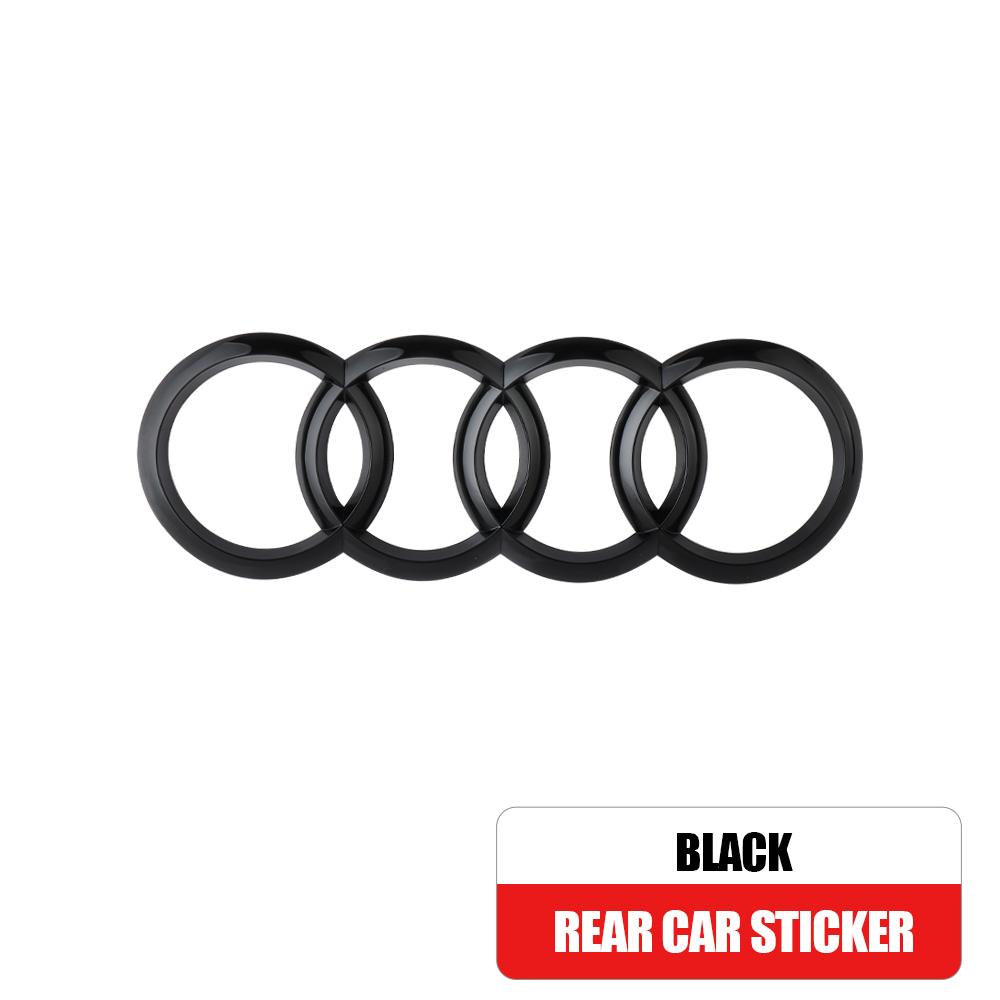 Car Styling 3D ABS Hood Front Bonnet Grill Rear Trunk Emblem Cover For Audi A4L Q2L Q3 Q5 Q7 Q8 S4 S5 S6 S7 R8 A5 A6L A7  A4 A3