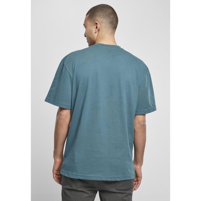 T-shirt - URBAN CLASSICS - Tall - Bleu canard - Manches courtes - Coupe regular