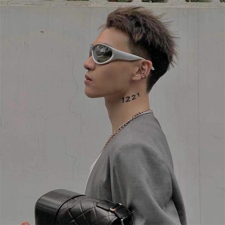 Cyberpunk Y2K Futuristic Sunglasses - Unisex Street Style Sun Protection