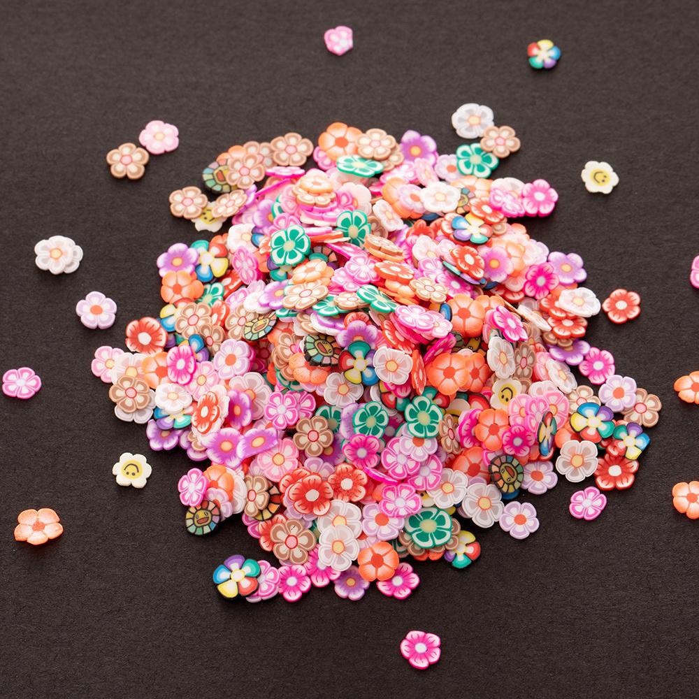 1000/3000/5000pcs Fruit Flower Animal Polymer Clay Slices Charms For DIY Resin Jewelry Crafts Nail Art Supplies Decor Accessory