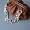 New Fashion Woman Bag Accessory Detachable Parts Replacement Chain Beige Resin Luxury Strap Women Acrylic Shoulder Handle Chain