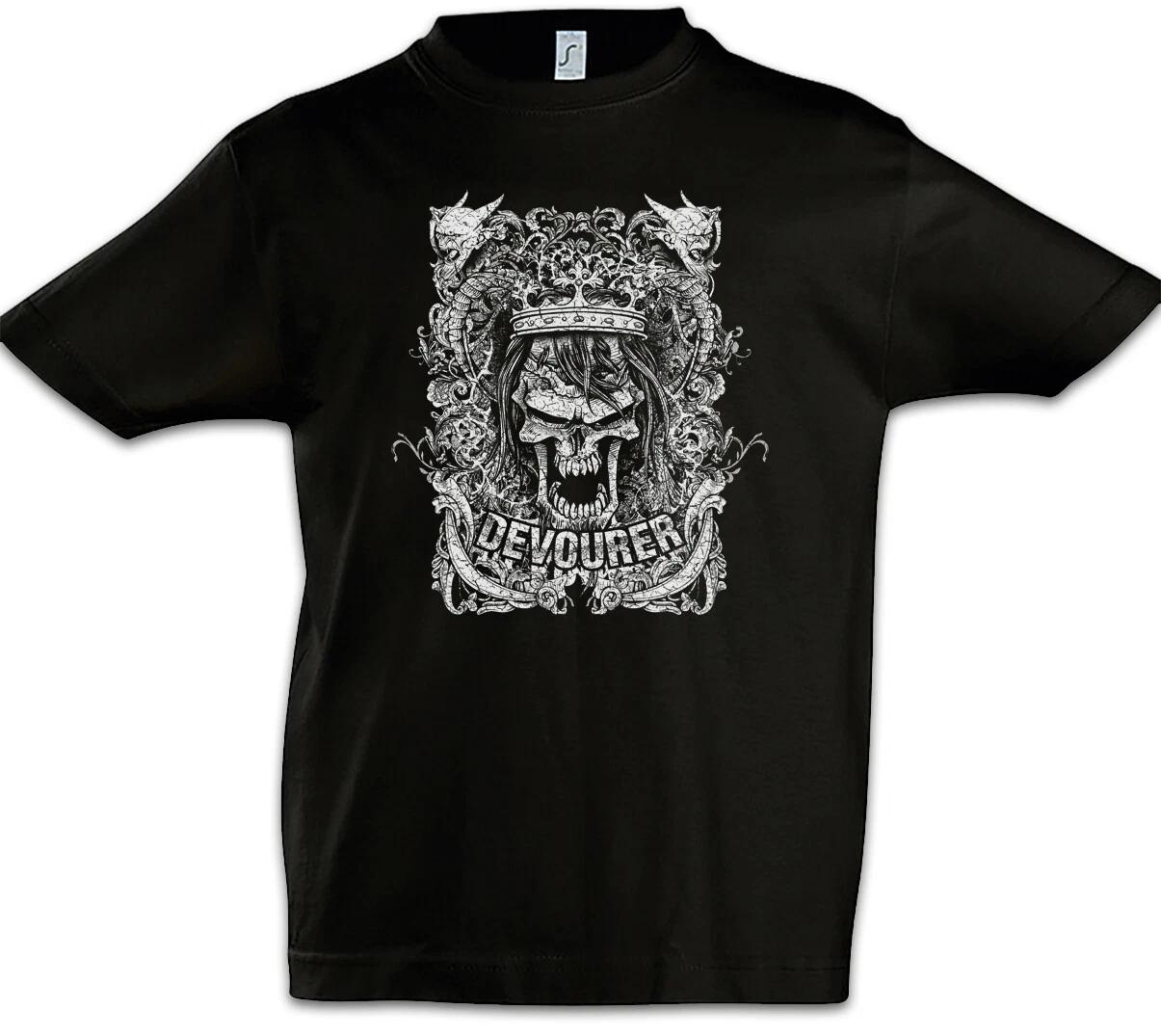 Devourer Kids Boys kids boys T-Shirt Zombie Zombies Graveyard Grim Reaper Skeleton Grave 160