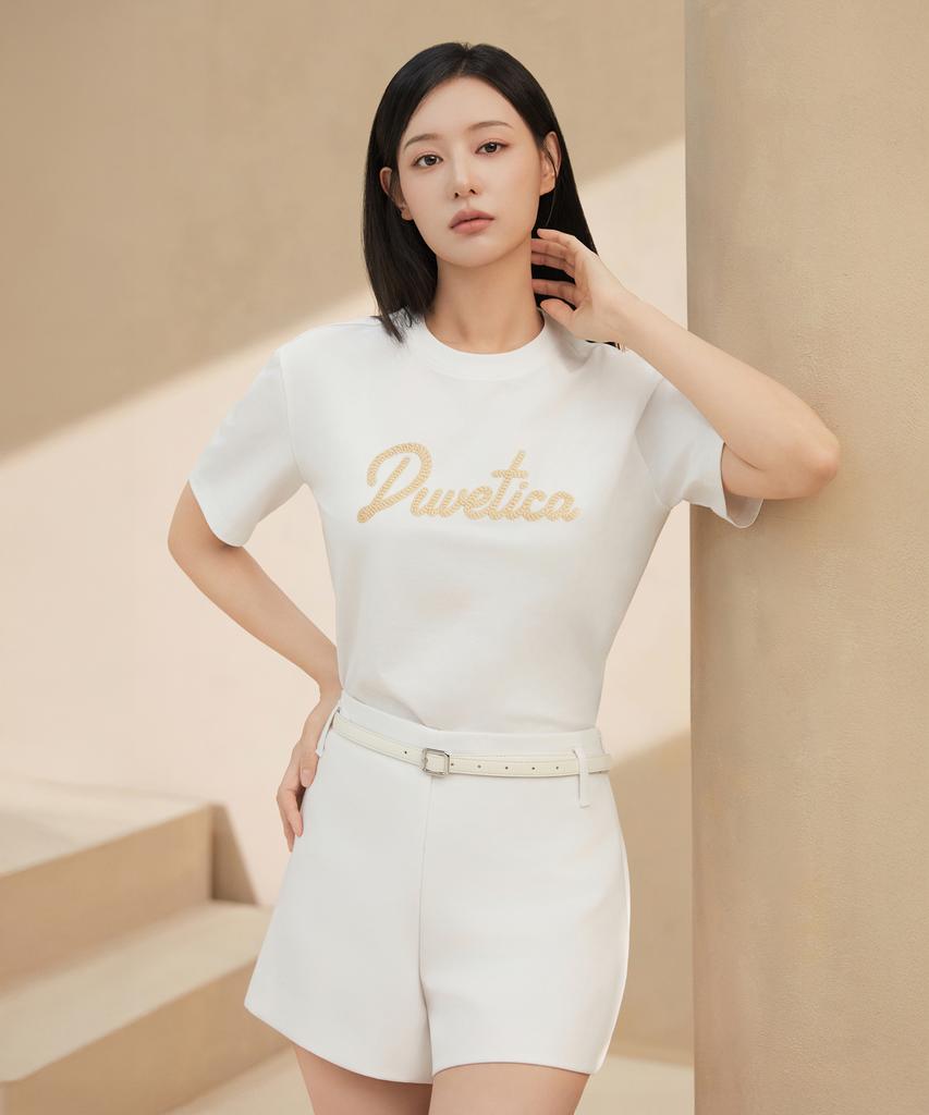 DUVETICA Montellino (Light Ivory) (Women'S Short Sleeve T-Shirt)