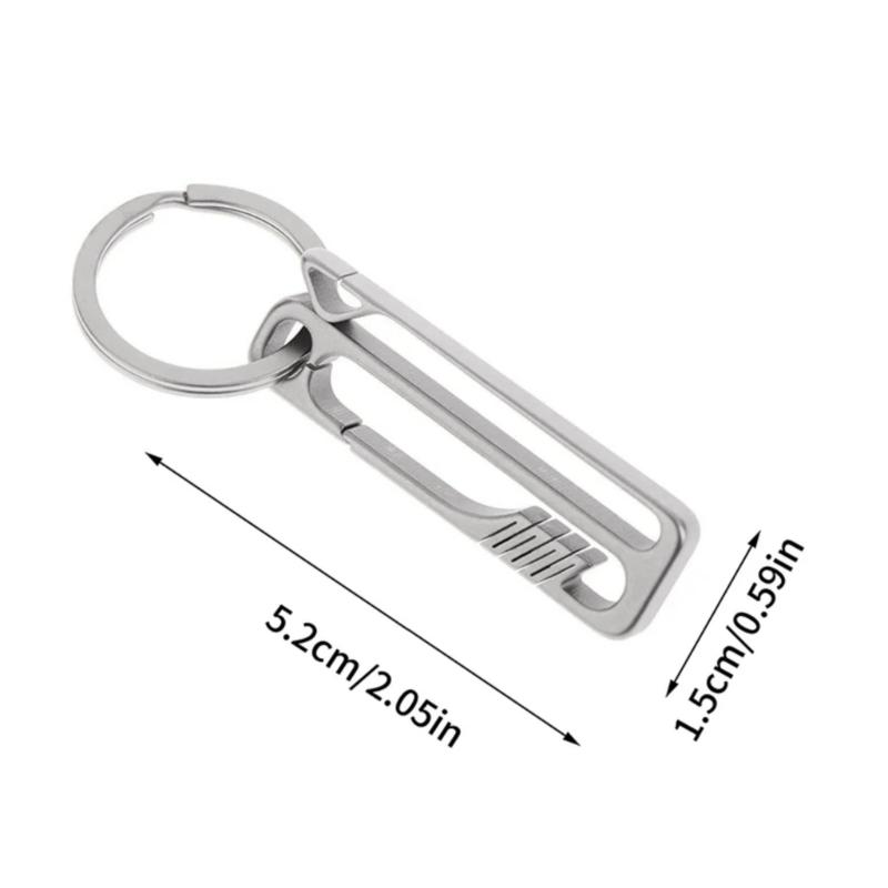 Metal Alloy Carabiner Keychains Clip Quick Releases Key Rings Small Carabiner Clip Waist Hanging Keychain Buckles