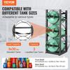 Refrigerant Tank Rack, with 3 X 30lbs Bottle Tanks, Cylinder Tank Rack 12.79x12.99x33.07 In, Refrigerant Cylinder Rack Gas Cylinder Racks and Holders
