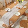 Woven Table Cover Nordic Style Tablecloth INS Cotton Linen Table Runner  Table Decor