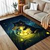 1PC Black cat holding star jar Carpet for Living Room Bedroom Sofa Home Decor Rus Non-slip Floor Mat Luxury Gift