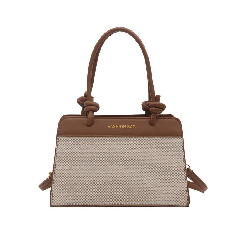 

Корейская версия женской сумки-мессенджера - большая вместимость, ретро, мягкая, прочная, через плечо, повседневная, модная, шикарная, с ощущением высокого класса. коричневый