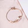 Kimio K6435 Rhinestone Chain Bracelet Women's Watch Gold White